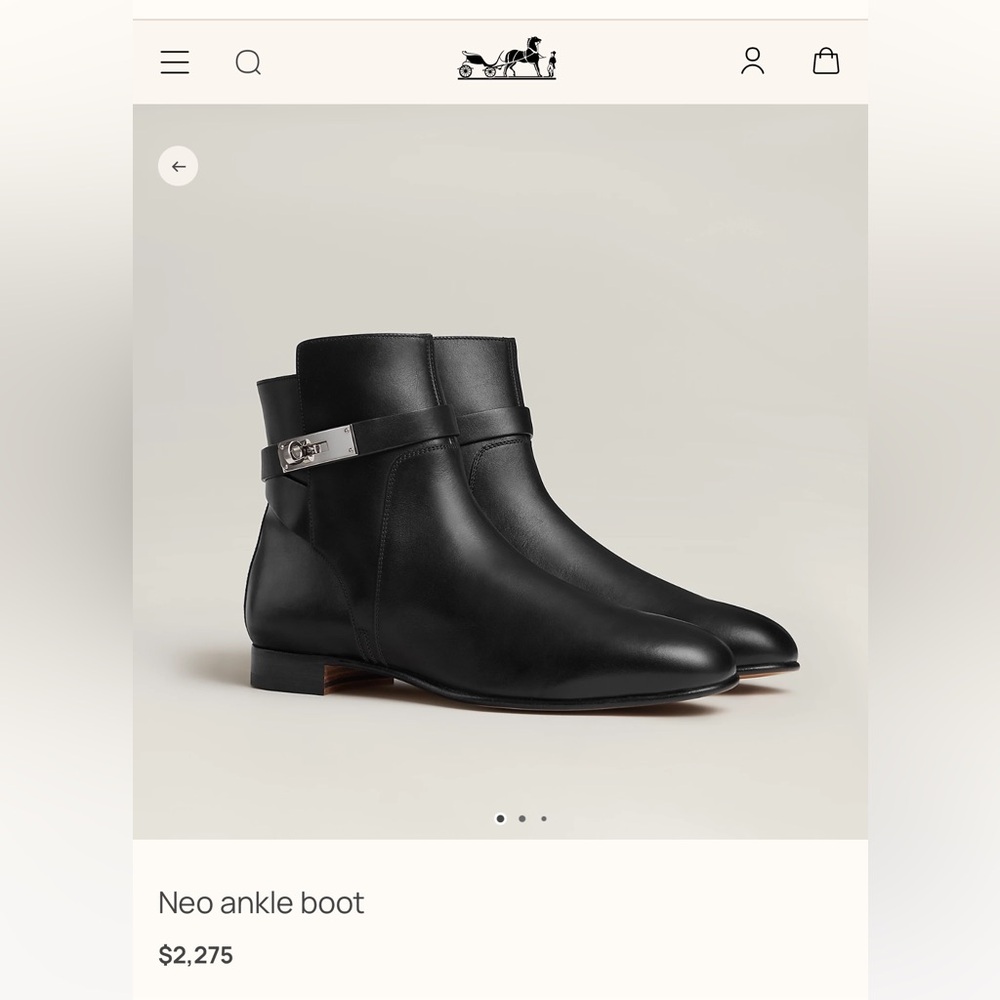 Authentic Hermes ankle boots